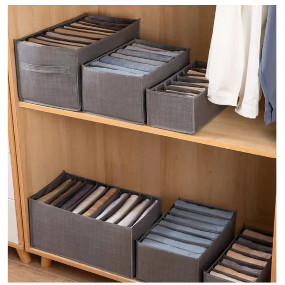Organizador De Calça Jeans/Organizador De Guarda Roupa Arrumados/Caixa De Armazenamento De Roupas Arrumados