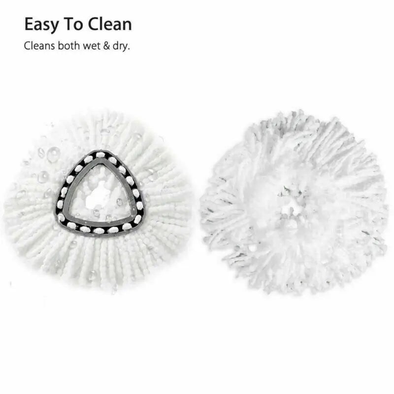 Esfregão de chão Easy Wring and Clean Turbo Microfibre 2 em 1 com refil para esfregão