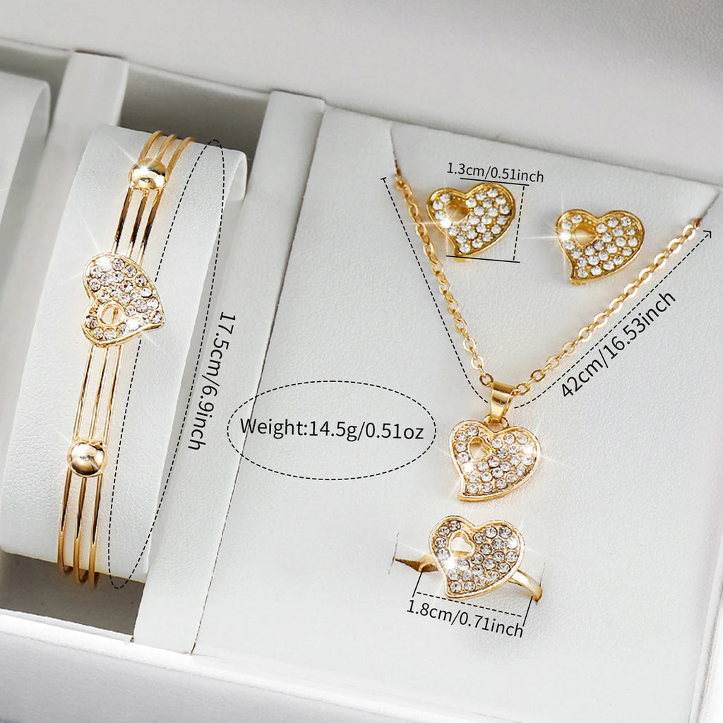 Conjunto de relógios femininos da moda com pulseira de aço inoxidável