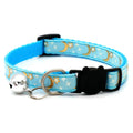 Coleira para Gato com Sino, Desenho Animado de Estrela e Lua, para Cães, Filhotes e Gatos, Ajustável, com Sino de Segurança