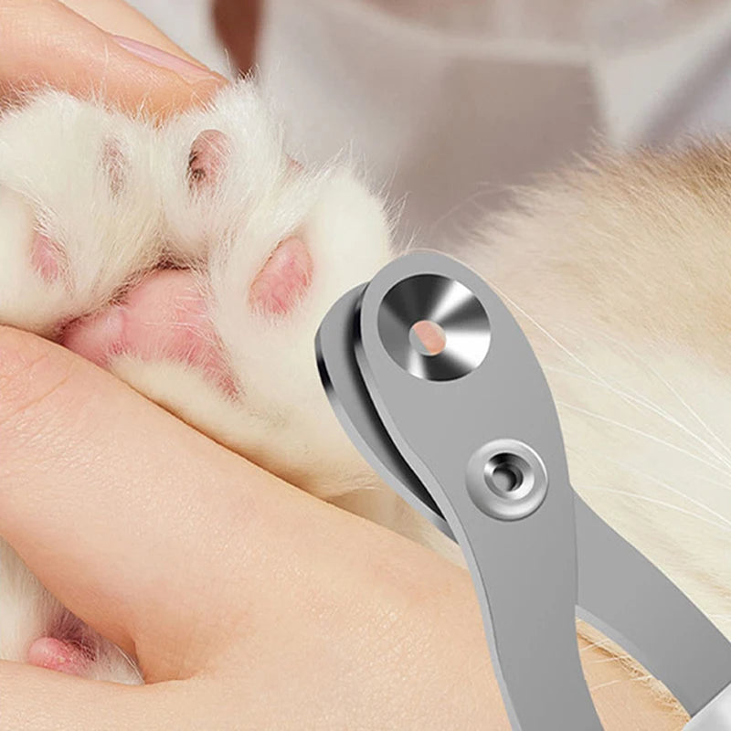 Tesoura de unhas circular para gatos, cortador de unhas profissional para cães e animais de estimação