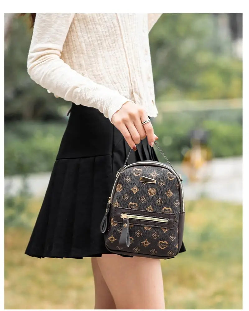 Mochila floral 2026, bolsa feminina da moda moderna e delicada para estudantes e escola.
