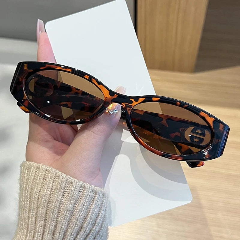 Óculos de proteção, modelo novo e moderno, óculos de sol poligonal para homens e mulheres, super estilosos e multicoloridos, óculos de sol premium com proteção UV400.