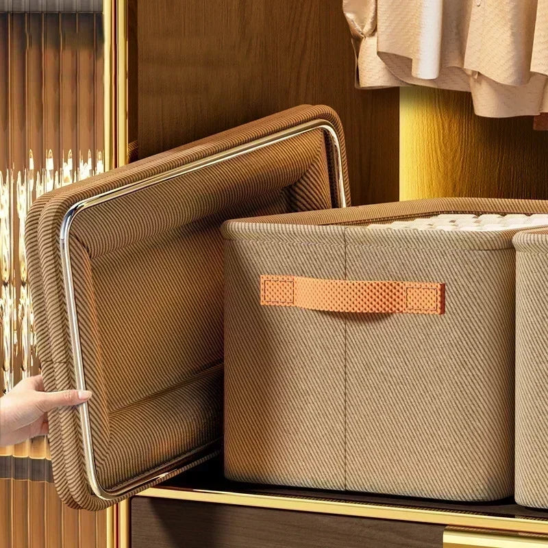 caixa organizadora para roupas de cama