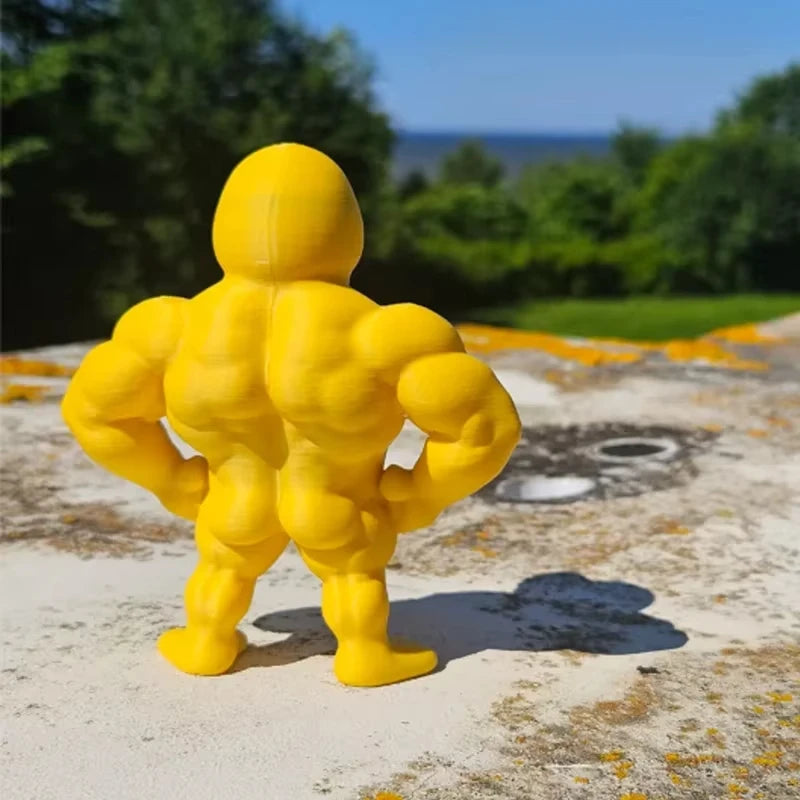 Estátua de Pato Musculoso para - Decoração de Mesa