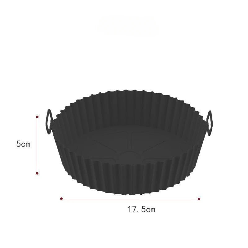 Forros de silicone para fritadeira a ar, panela de silicone reutilizável