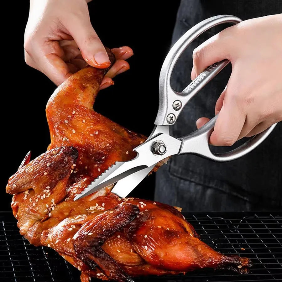 Tesoura multifuncional de cozinha, tesoura para cortar peixe, legumes, carnes e frango