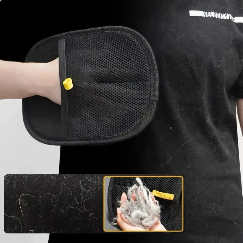 Luvas para higiene de animais de estimação, escova removedora de pelos, luva de limpeza para gatinhos