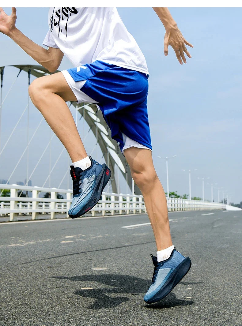 Tênis de corrida masculino com placa de carbono, antiderrapante, amortecido, confortável, para treino e corrida, tênis de tênis casual para mulheres.