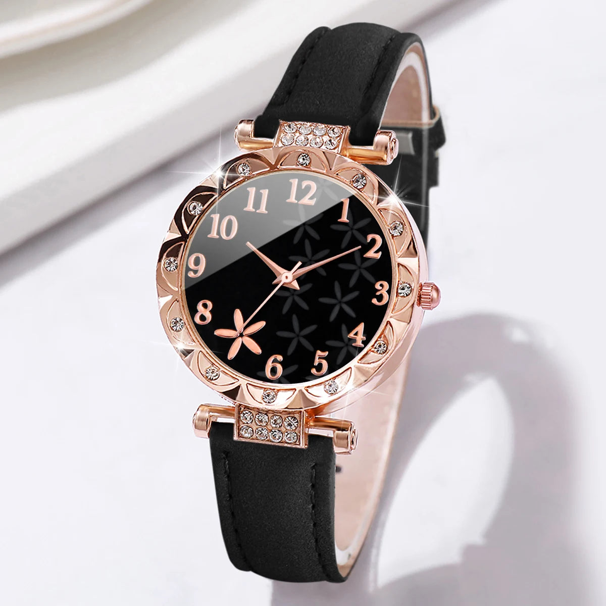 Conjunto de 2 relógios femininos com pulseira