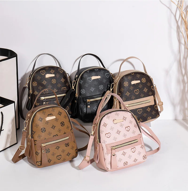 Mochila floral 2026, bolsa feminina da moda moderna e delicada para estudantes e escola.