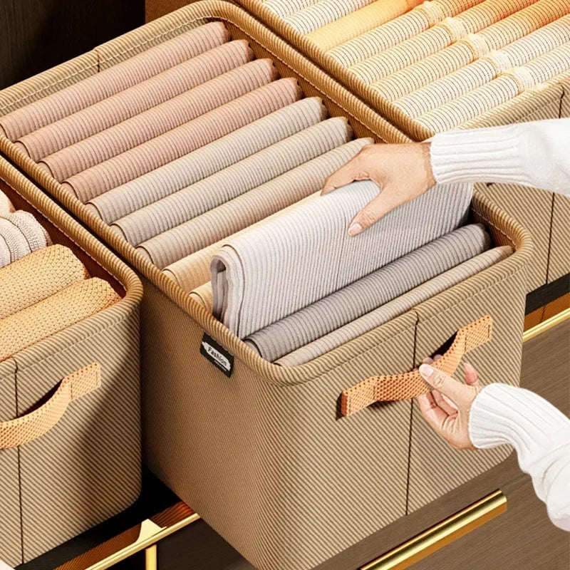 caixa organizadora para roupas de cama