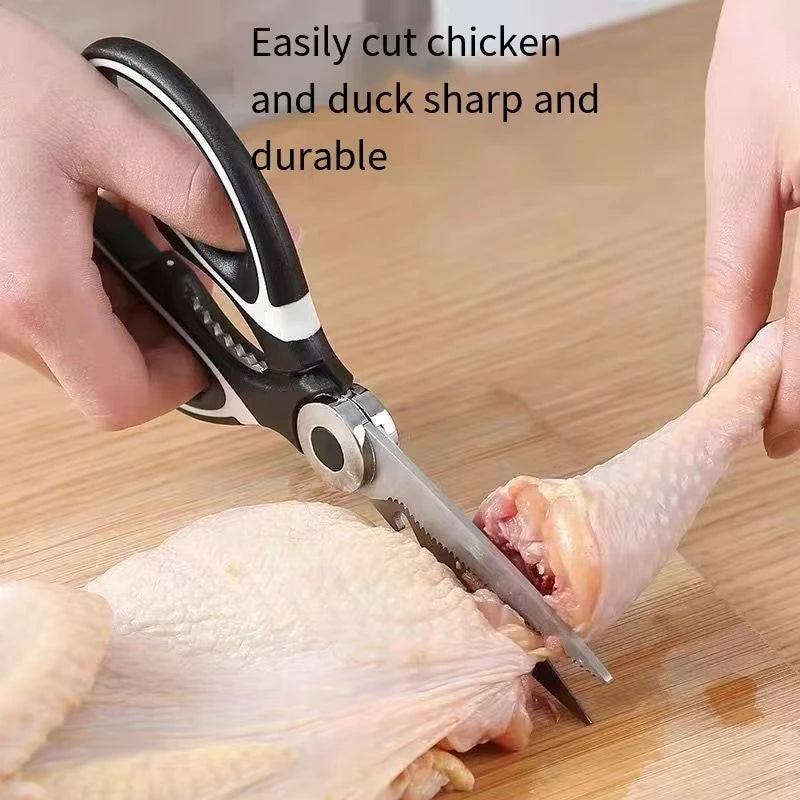 Tesoura multifuncional de cozinha, tesoura para cortar peixe, legumes, carnes e frango