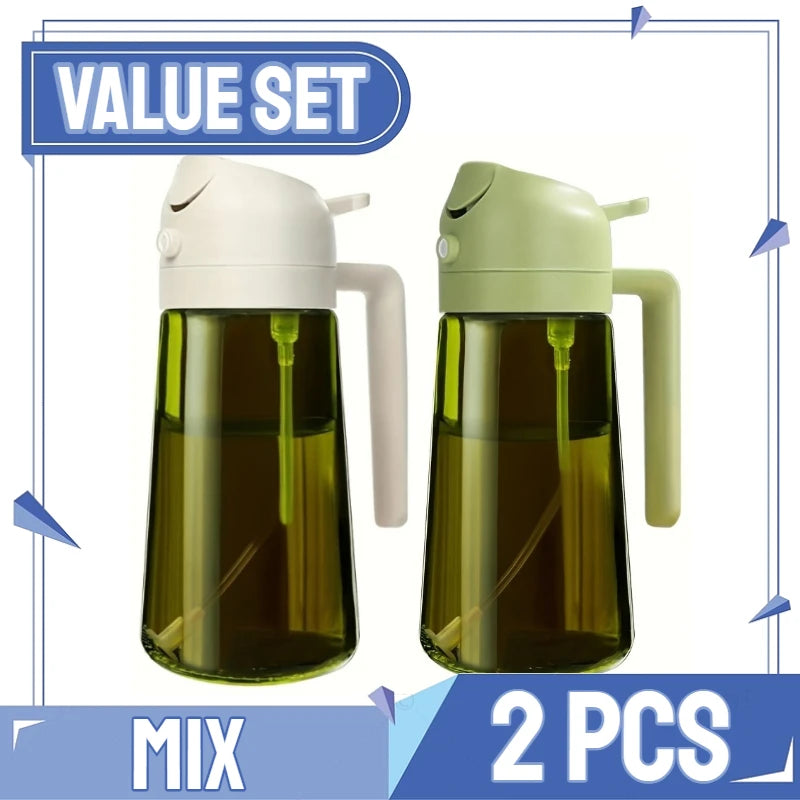 Dispensador de óleo em spray 2 em 1 para cozinha