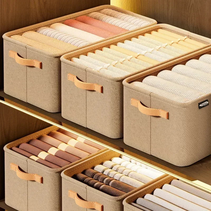 caixa organizadora para roupas de cama