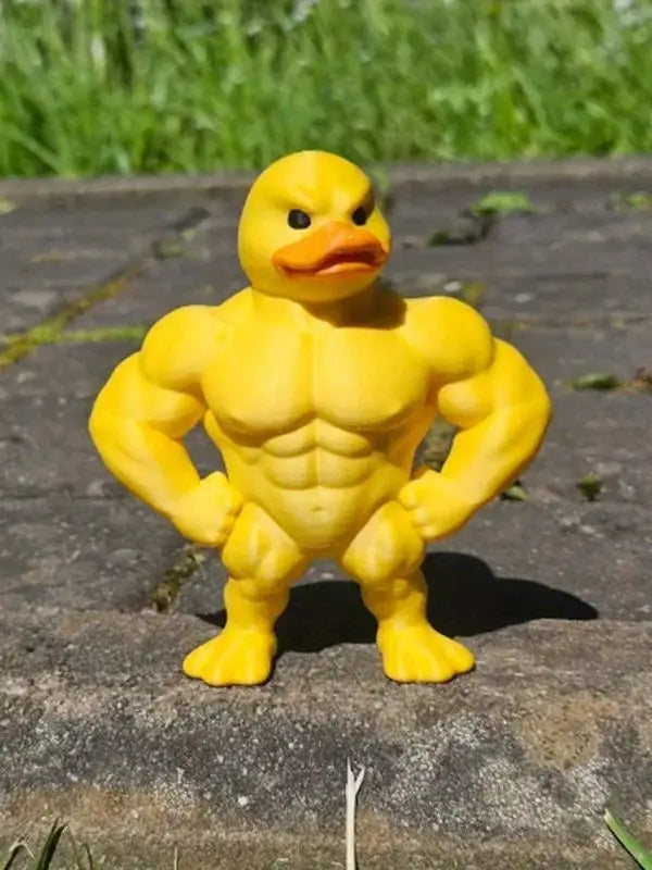Estátua de Pato Musculoso para - Decoração de Mesa