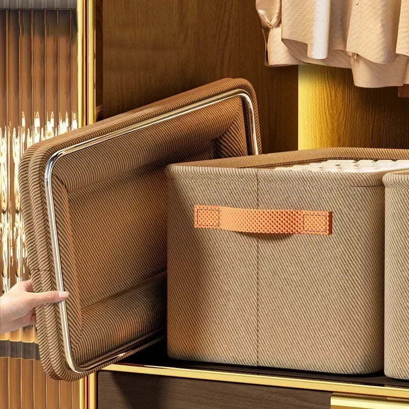 caixa organizadora para roupas de cama