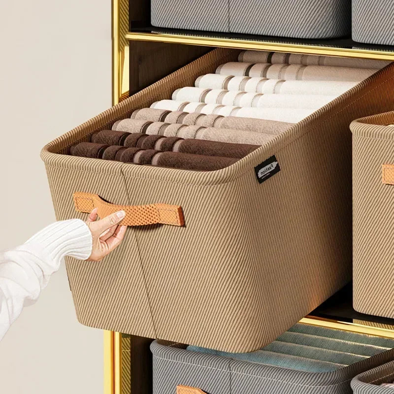 caixa organizadora para roupas de cama
