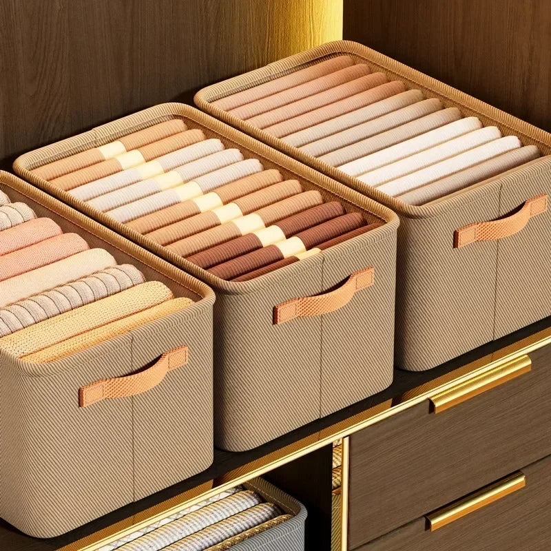 caixa organizadora para roupas de cama