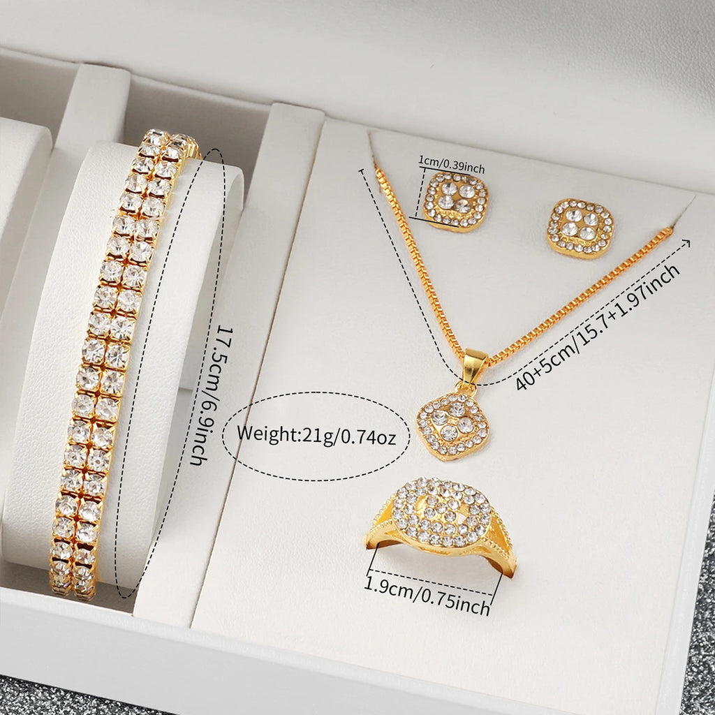 Conjunto de 6 Relógios Femininos de Quartzo Analógicos com Pulseira de Aço (Sem Caixa)