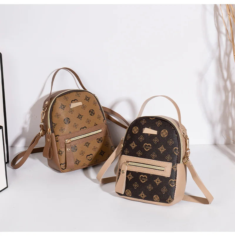 Mochila floral 2026, bolsa feminina da moda moderna e delicada para estudantes e escola.