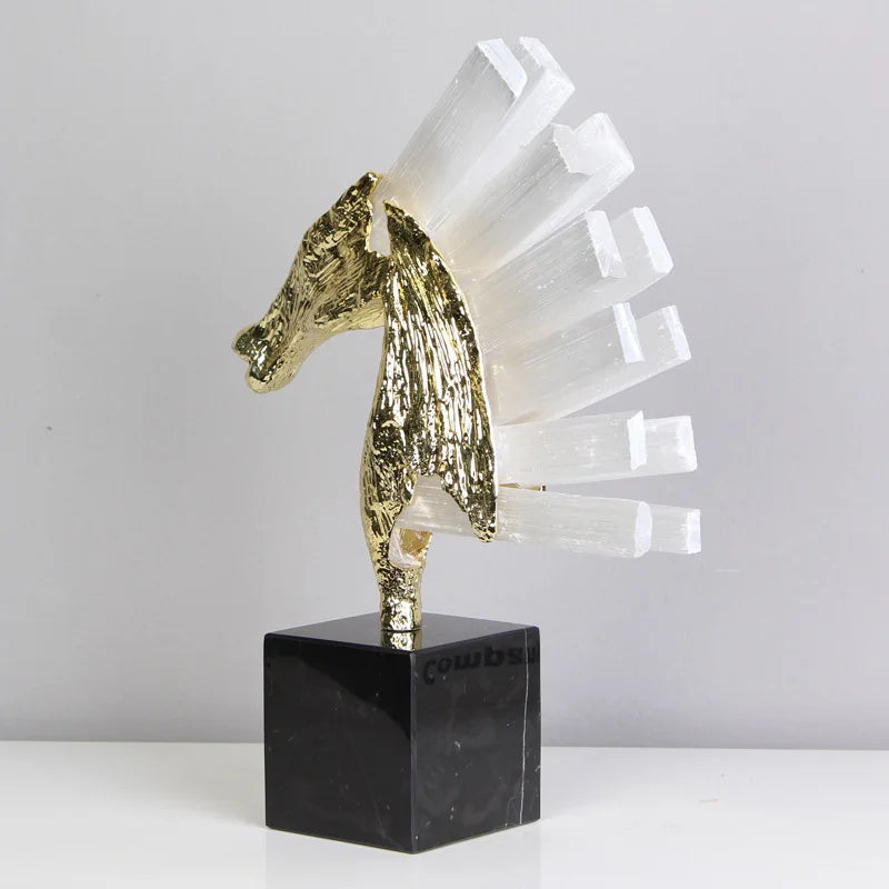 Escultura Decorativa Cisne Luxuoso – Elegância que Transforma Ambientes