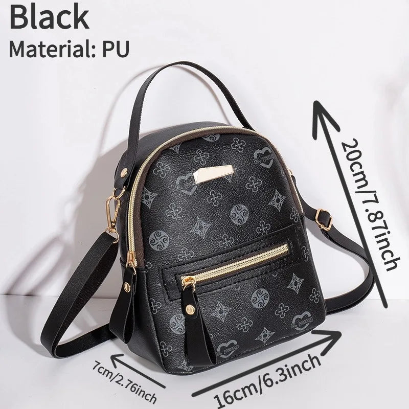 Mochila floral 2026, bolsa feminina da moda moderna e delicada para estudantes e escola.