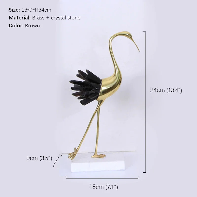Escultura Decorativa Cisne Luxuoso – Elegância que Transforma Ambientes