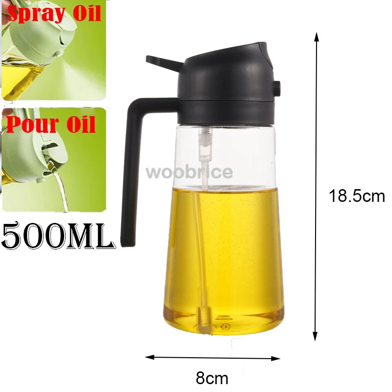 Dispensador de óleo em spray 2 em 1 para cozinha