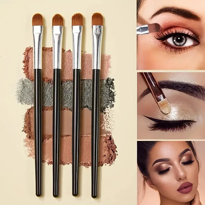 Conjunto de Pincéis de Maquiagem Macios e Fofos Profissionais para Base, Pó e Sombra, Estilo Kabuki