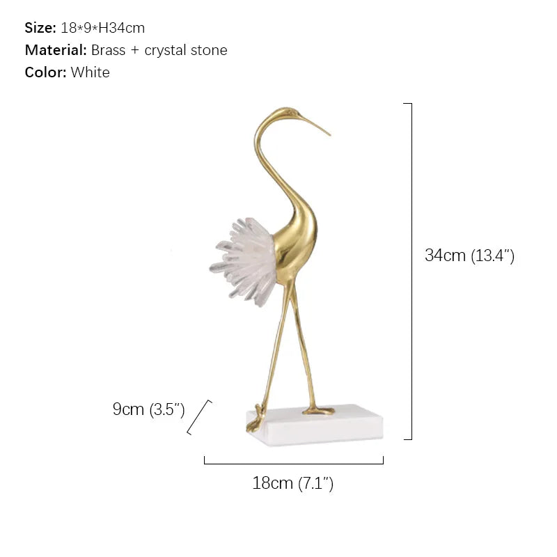 Escultura Decorativa Cisne Luxuoso – Elegância que Transforma Ambientes