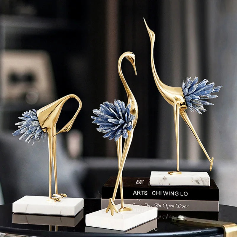 Escultura Decorativa Cisne Luxuoso – Elegância que Transforma Ambientes