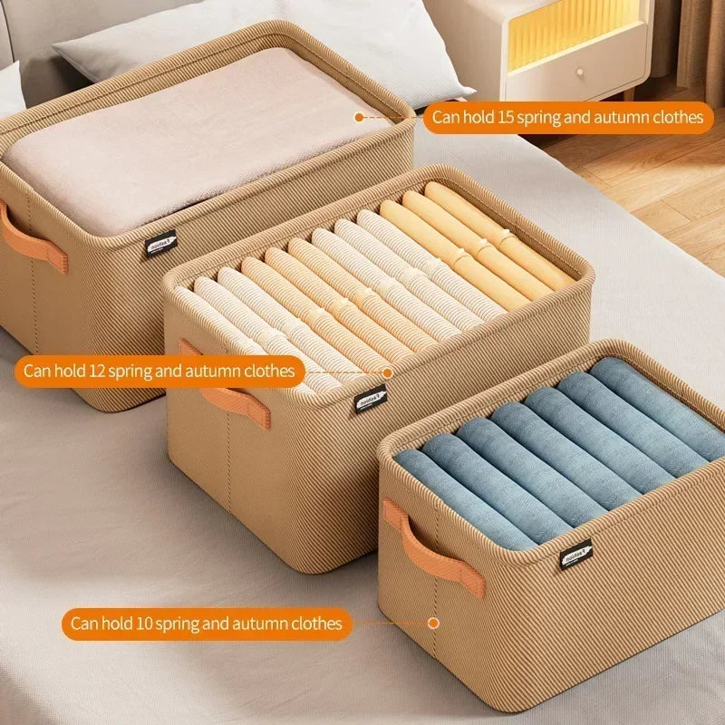 caixa organizadora para roupas de cama
