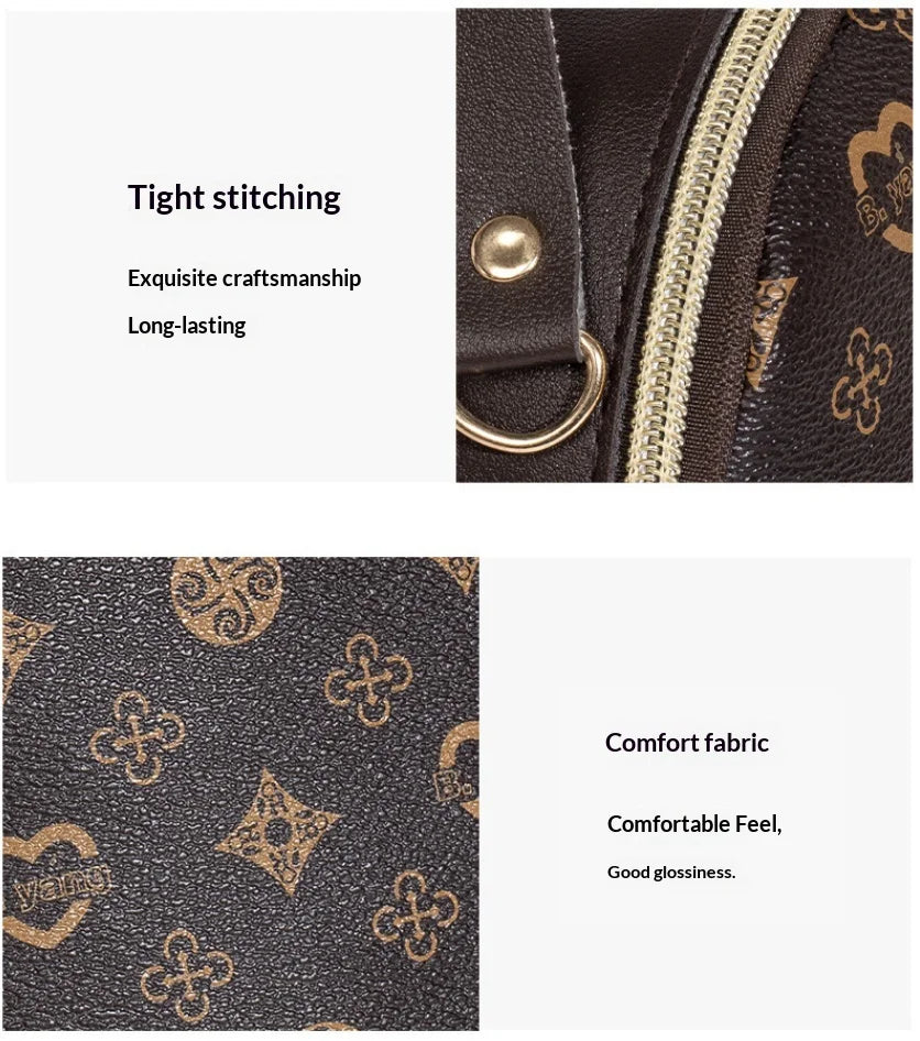 Mochila floral 2026, bolsa feminina da moda moderna e delicada para estudantes e escola.