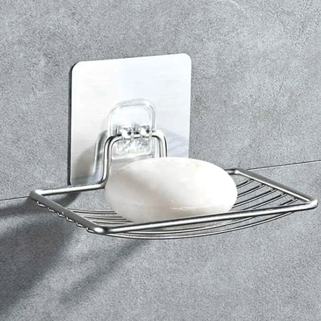1 peça - Saboneteira de aço inoxidável, saboneteira de parede, saboneteira com drenagem, suporte simples