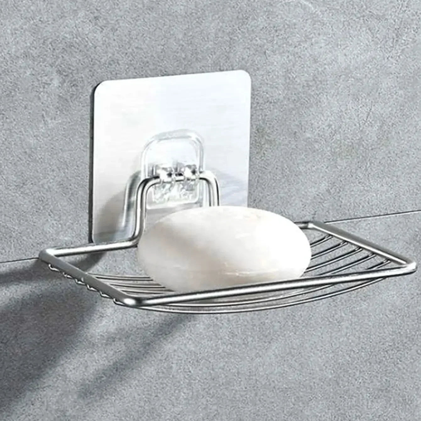 1 peça - Saboneteira de aço inoxidável, saboneteira de parede, saboneteira com drenagem, suporte simples
