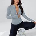 Jaqueta Fitness Feminina Slim Fit com Zíper – Conforto, Estilo e Performance para Seus Treinos 🏃‍♀️✨💖🔥