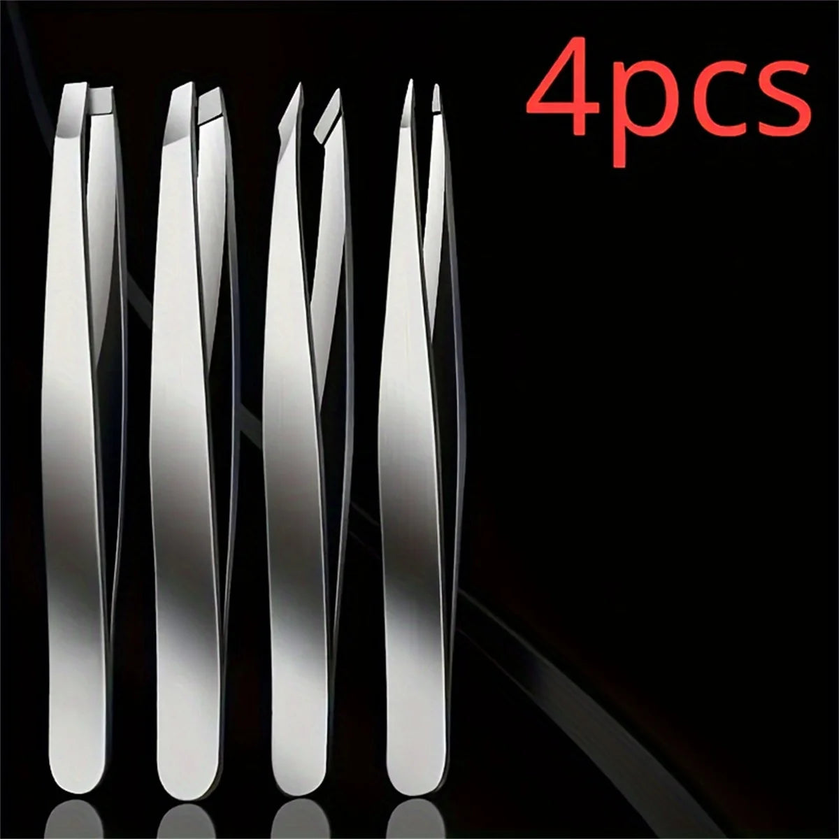 (Leve 4 e pague 2)Conjunto de 4 pinças profissionais para remoção de pelos de sobrancelha, perfeitas para uma remoção fácil e relaxante.