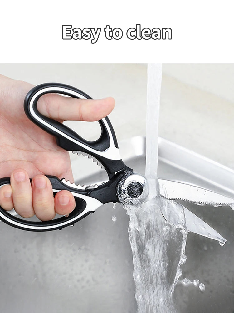 Tesoura multifuncional de cozinha, tesoura para cortar peixe, legumes, carnes e frango