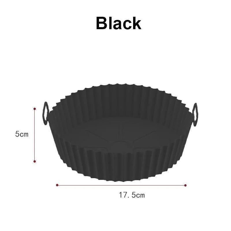 Forros de silicone para fritadeira a ar, panela de silicone reutilizável