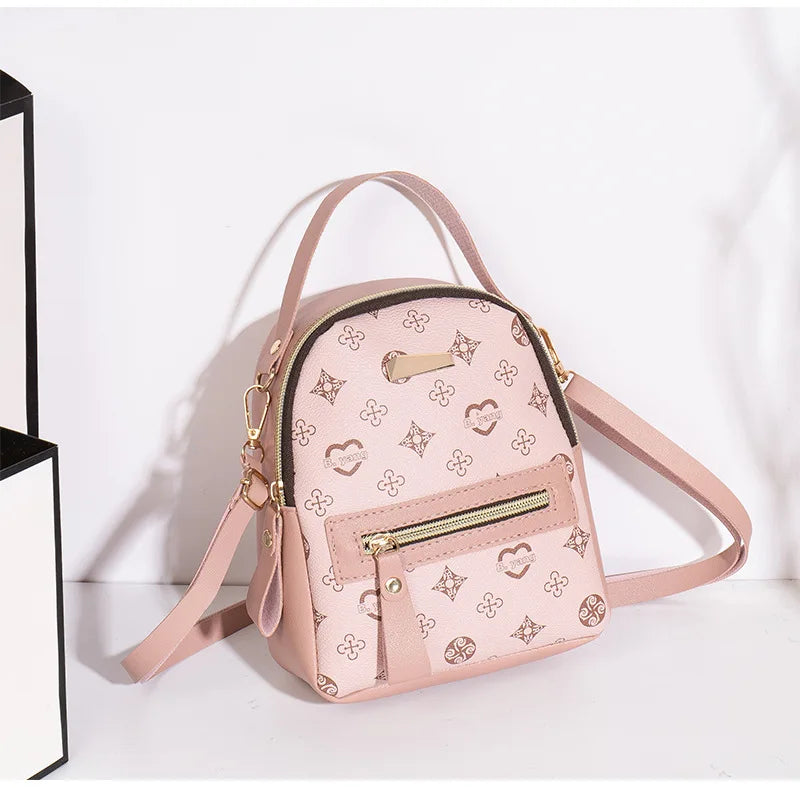 Mochila floral 2026, bolsa feminina da moda moderna e delicada para estudantes e escola.