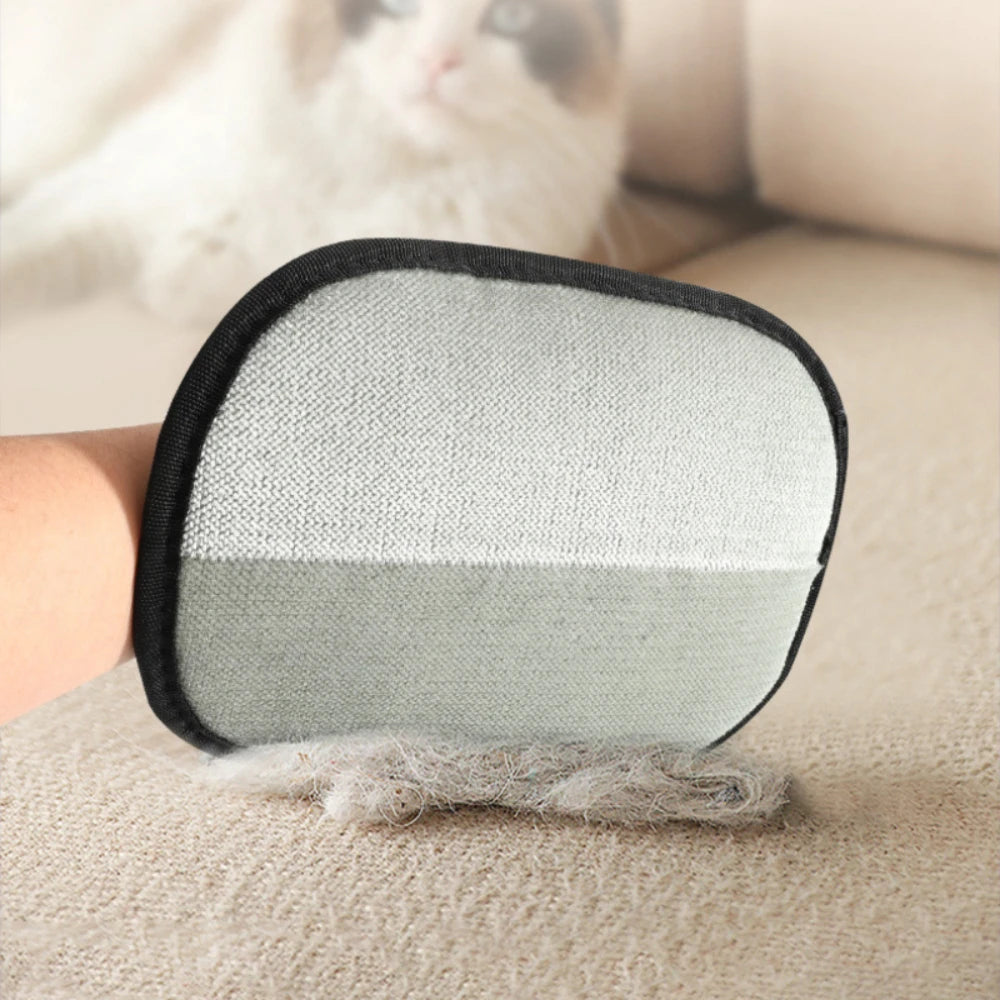 Luvas para higiene de animais de estimação, escova removedora de pelos, luva de limpeza para gatinhos