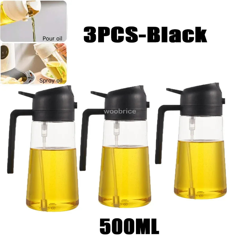 Dispensador de óleo em spray 2 em 1 para cozinha