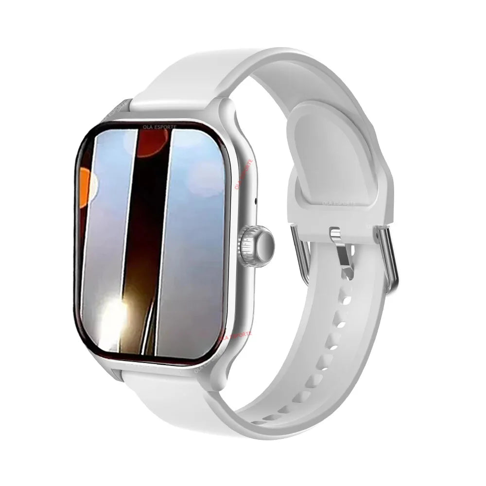 Smartwatch 2026 com tela colorida de 2,01 polegadas, compatível com Android e iOS, Bluetooth para atender chamadas, rastreador de atividades físicas