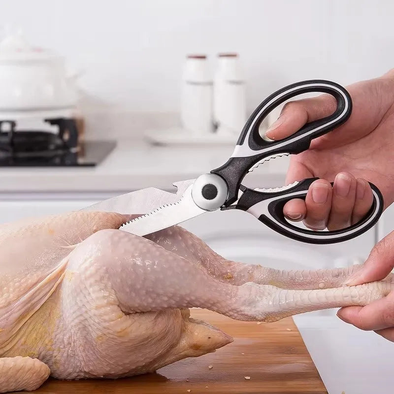 Tesoura multifuncional de cozinha, tesoura para cortar peixe, legumes, carnes e frango