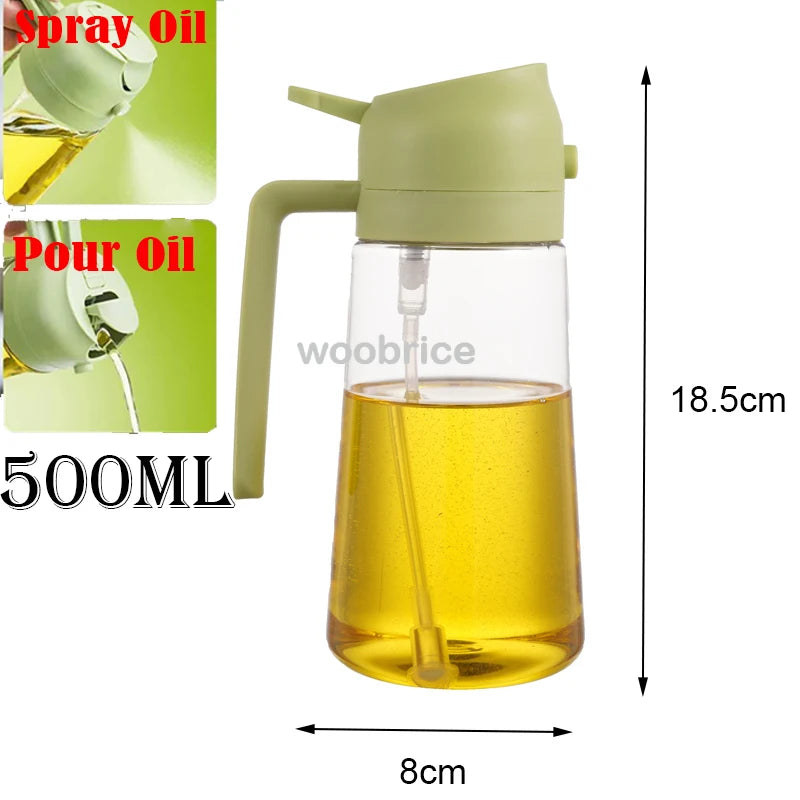 Dispensador de óleo em spray 2 em 1 para cozinha