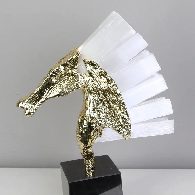 Escultura Decorativa Cisne Luxuoso – Elegância que Transforma Ambientes