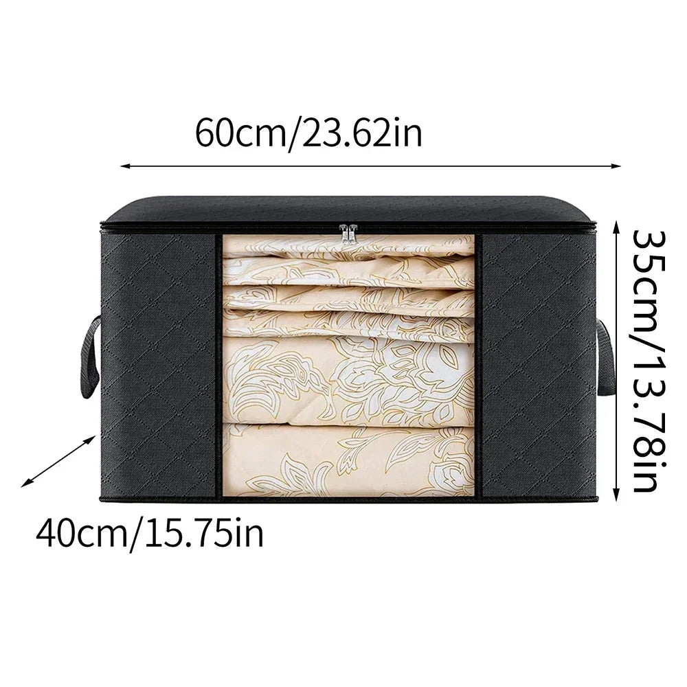 caixa organizadora para roupas de cama, ideal para mudança