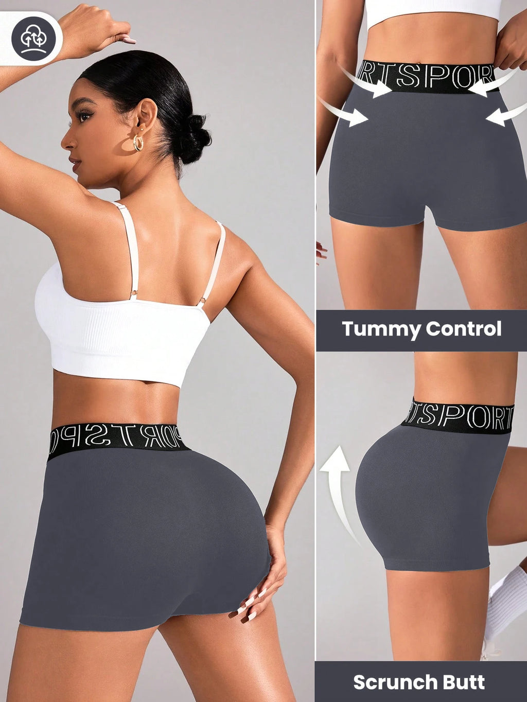 Shorts de ioga femininos, shorts fitness, leggings esportivas de cintura alta para treino de verão na academia.