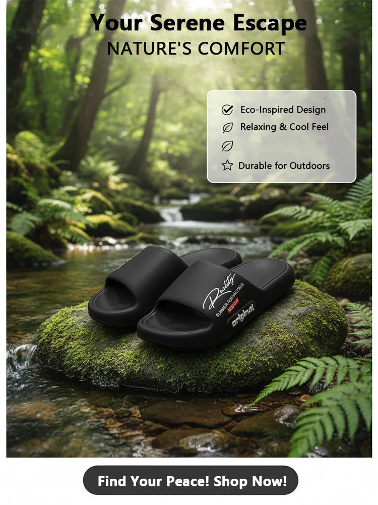 Chinelo masculino de verão em EVA com design inovador, macio e leve, ideal para uso em casa ou ao ar livre.